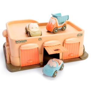 Dantoy - Kinderspielzeug - Biogarage mit 3 Autos