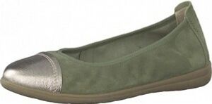 JANA 100% COMFORT LEATHER 8-8-22105-26/777 PISTACHIO SUED Ballerinas FS 2021, Spocc:43