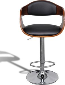 vidaXL Barhocker Bugholz und Kunstleder