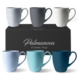MIAMIO - 6 er Set Kaffeetassen Palmanova Collection - Ocean