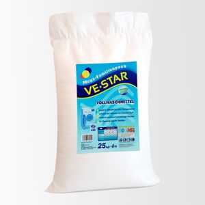 VE*STAR Mega-FamilienpackVollwaschmittel Waschpulver 25,0 kg Beutel = 455 Waschungen