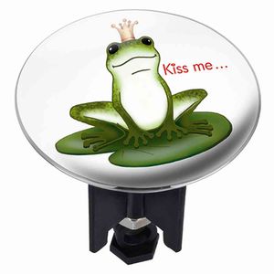 Wenko 21249100 Waschbeckenstöpsel Pluggy Xl Kiss Me - Abfluss - Stopfen, Messing, Kunststoff, Durchmesser 6,2 X 6,5 - 9,5 Cm