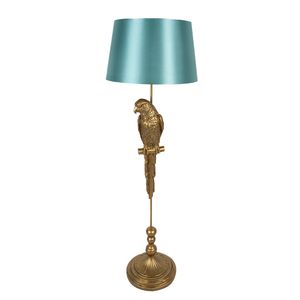 Clayre & Eef Stojacia lampa Parrot Ø 40x120 cm Zlatý plast