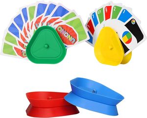 4er-Set Kartenhalter Kinder Spielkartenhalter Dreieck Spielkarten Halterung Spielkartenständer