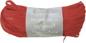 Clairefontaine Raffia-Naturbast rot 50 g