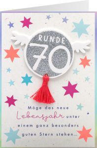 GRUSS&CO Grußkarte 70. Geburtstag
