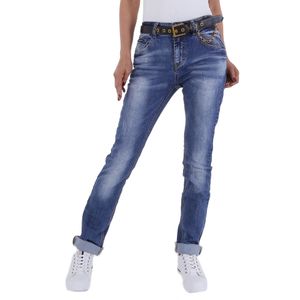 Ital-Design Damen High Waist Jeans von Gallop Gr.  - blue