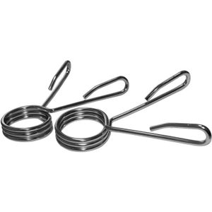 Hantelverschluss 2 x Federverschluss 50 mm | Federklammer Kurzhantel Hantel Hantelstange Kurzhantelstange Fitness Stange