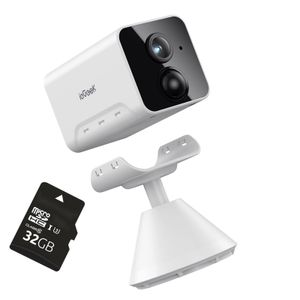 ieGeek Überwachungskamera Wlan 1080P Mini Kamera mit mit HD Nachtsicht, 2-Wege-Audio, Smarte Bewegungs und Geräuscherkennung, App, 32GB