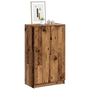 vidaXL Szafka na buty o wyglądzie starego drewna 59x35x100,5 cm materiał drewnopochodny vidaXL Szafka na buty o wyglądzie starego drewna 59x35x100,5 cm materiał drewnopochodny