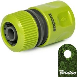 Bradas LE-2120 Schlauchmuffe Standard 1/2 Zoll Lime Edition, grün, 4 x 2 x 2 cm