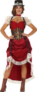FIESTAS GUIRCA Disfraz de Steampunk Mujer Adulta Talla S 36-38 GUIRCA