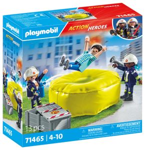 PLAYMOBIL Action Heroes 71465 Feuerwehrleute mit Luftkissen