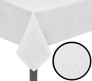 {Promotions} Tischtuch Hochwertigen 5 Tischdecken Weiß 130 x 130 cm #DE