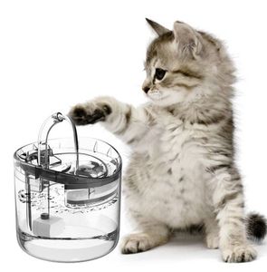 Trinkbrunnen für Katze Hund 1.8L Automatischer mit Filtern enthalten