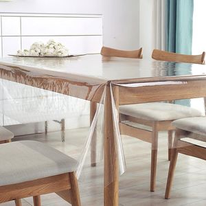 Glasklar Tischfolie Transparent Tischdecke Tischschutz für Innen und Außen 0,2 mm (140 x 240 cm)
