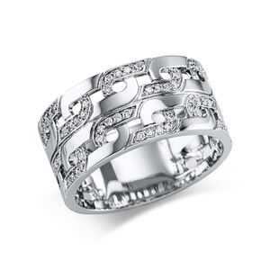 Luna Creation - 1W112W855-1 - Ring - Damen - 750/-Weißgold - mit Diamant 0.24ct - Weite 55