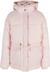 Dámská zimní bunda Urban Classics Ladies Waisted Puffer Jacket pink - 5XL