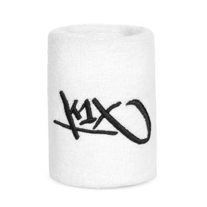 K1X Hardwood wristbands - 2 Basketball Schweissbänder, Farbe:Weiß