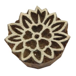Stempel aus Holz - Lotusblüte - 6 cm - Holzstempel