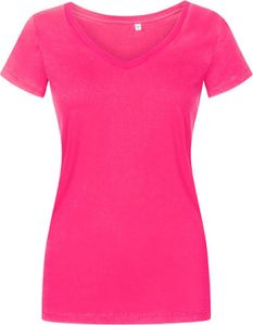 X.O V-Ausschnitt T-Shirt Damen, Pink, M