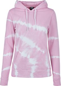 Urban Classics Ladies - Tie Dye Hoody girly pink - L
