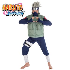 Kakashi-Kostüm Naruto-Lizenzkostüm für Herren grün-blau