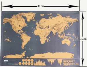 Deluxe Rubbel-Tagebuch/Logbuch mit Weltkarte, Poster, 42*30CM