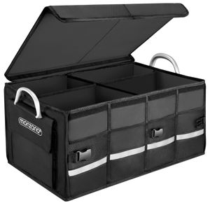 Auto-Kofferraum-Aufbewahrungsbox, Leder-Kofferraum-Organizer,  zusammenklappbare