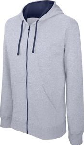 Kariban Uni Sweatjacke Kapuzenjacke Sweat-Jacke Hoodie Jacke, Größe:XL, Farbe:Oxford Grey/Navy