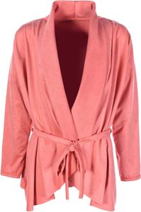 KMISSO Mädchen Velour Cardigan mit Bindeschnur Lachs 128 KMISSO Mädchen Velour Cardigan mit Bindeschnur Lachs 128