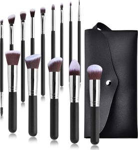 14-teiliges Make-up-Pinsel-Set für Anfänger, Puderpinsel mit weichen Borsten, Rougepinsel, Lidschattenpinsel, komplette Beauty-Tools für Damen und Mädchen