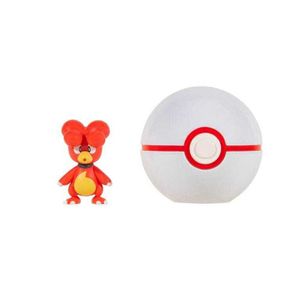 Jazwares Pokémon Clip'n'Go Poké Balls Magby & Premierball
