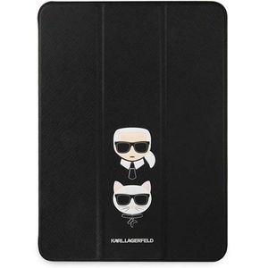 Karl Lagerfeld and Choupette Head Saffiano Pouzdro pro iPad Pro 11