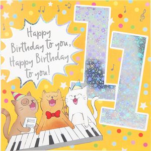 Depesche Zahlenkarten mit Musik quadtratisch : 11 Happy Birthday to you, ... Zahlenkarten mit Musik, quadratisch: 11 Happy Birthday to you, ...
