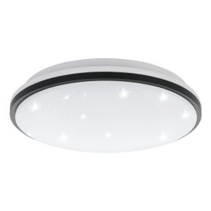 EGLO LED Deckenlampe Marunella-S, Ø 34 cm, Kristall Deckenleuchte, Küchenlampe aus Stahl, Aluminium und Kunststoff, Lampe Sternenhimmel, neutralweiß