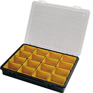 Organizer mit 16 Boxen, 242x188x37 mm