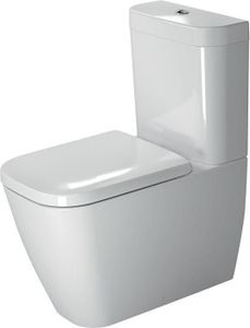 Duravit Stand-WC-Kombination HAPPY D.2 tief, 365 x 630 mm, Abgang Vario HygieneGlaze weiß