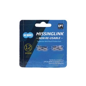 KMC Missinglink 12NR EPT Silber für Ketten 5,65 mm, 12-fach, silber (2er Pack)