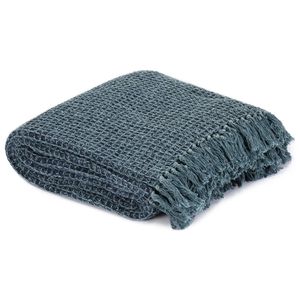 vidaXL Überwurf Baumwolle 160x210 cm Indigoblau vidaXL Überwurf Baumwolle 160x210 cm Indigoblau