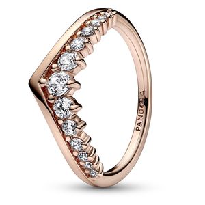 Pandora 182320C01 Dámský prsten Floating Wish Pavé Rose Gold-tone, 54/17.2