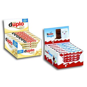 Ferrero Kinder Riegel (36 Stück) und Duplo White (40 Stück)