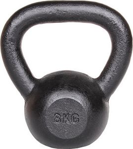 Merco Kettlebell Kov činka černá hmotnost 8 kg
