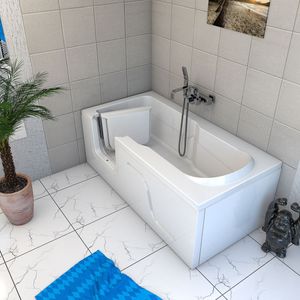 Seniorenwanne mit Tür S17-R 75x150cm ohne Armatur