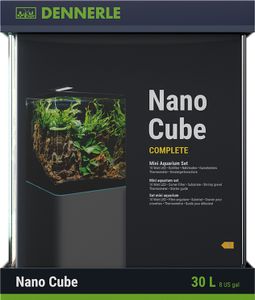Dennerle Nano Cube Complete, 30 Liter - 30 x 30 x 35 cm - Mini Aquarium Komplettset