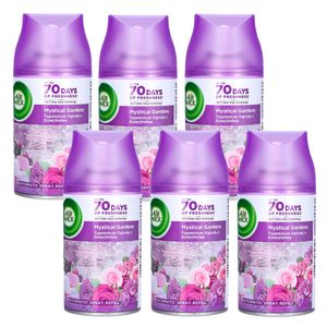 6x Air Wick Freshmatic Zahrady dětství 250ml | Vůně čerstvě rostoucích keřů a travin, kvetoucích růží a zralých malin