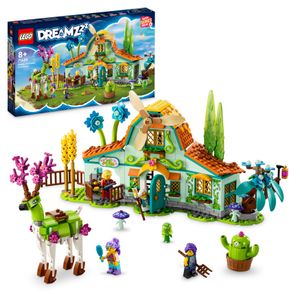 LEGO 71459 DREAMZzz Stall der Traumwesen, Set mit Fabelwesen für Kinder, Mädchen und Jungen, Fantasy-Bauernhof-Spielzeug mit Hirschfigur, die auf 2 Arten gebaut werden kann und 4 TV-Show-Minifiguren