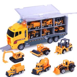 Spielzeugautos Set, LKW Spielzeug Auto Set, Bagger Bulldozer Lastwagen LKW Baufahrzeuge Fahrzeuge Spielzeug Set Mini Cars für Kinder