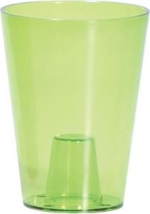 kvetináč 13cm Coubi Orchid DUS130P-CPY2 transparentný zelený plastový PROSPERPLAST