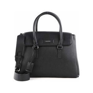 Calvin Klein Damen Shopper Handtasche Freizeittasche Tasche Umhängetasche Schultertasche, elegant, Größe:Einheitsgröße, Farbe:Schwarz